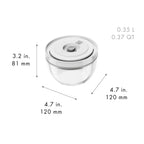 Stikla bļoda 12cm ar vakuuma vāku ZWILLING FRESH & SAVE Bowls S, 350ml
