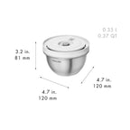 Metāla vakuuma bļoda ZWILLING FRESH & SAVE Bowls S / 12cm, 350ml
