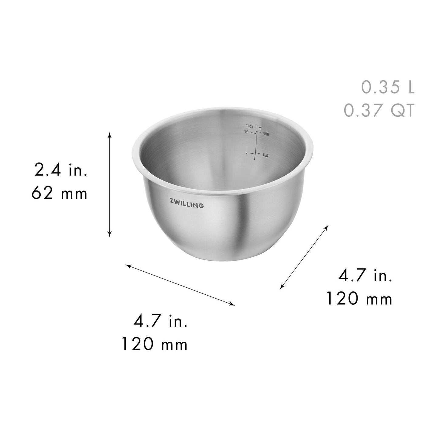 Bļodu komplekts ZWILLING FRESH & SAVE Bowls S / M / L, nerūsējošā tērauda