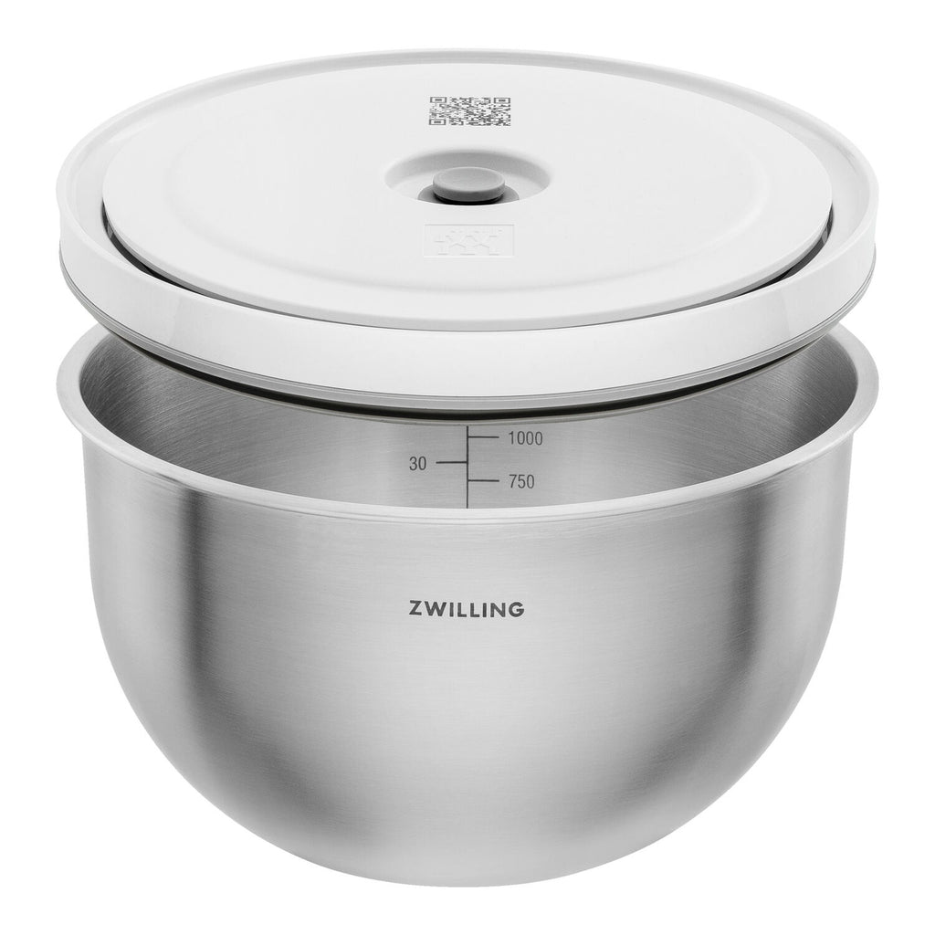 Vakuuma bļodu komplekts ZWILLING FRESH & SAVE Bowls S / M / L, nerūsējošā tērauda