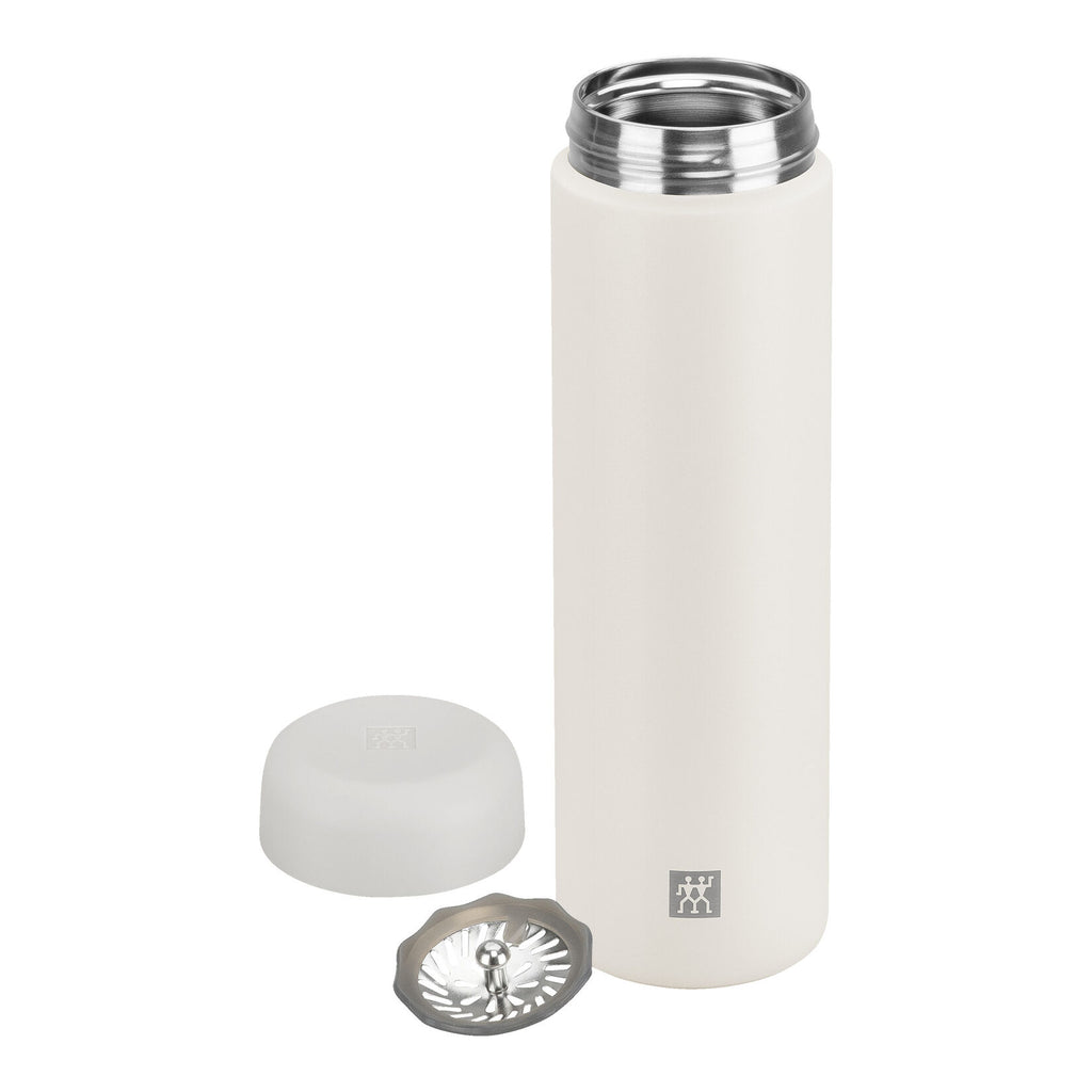 ZWILLING Thermo Plus termoss ar tējas filtru 0,5 L, krēmkrāsas