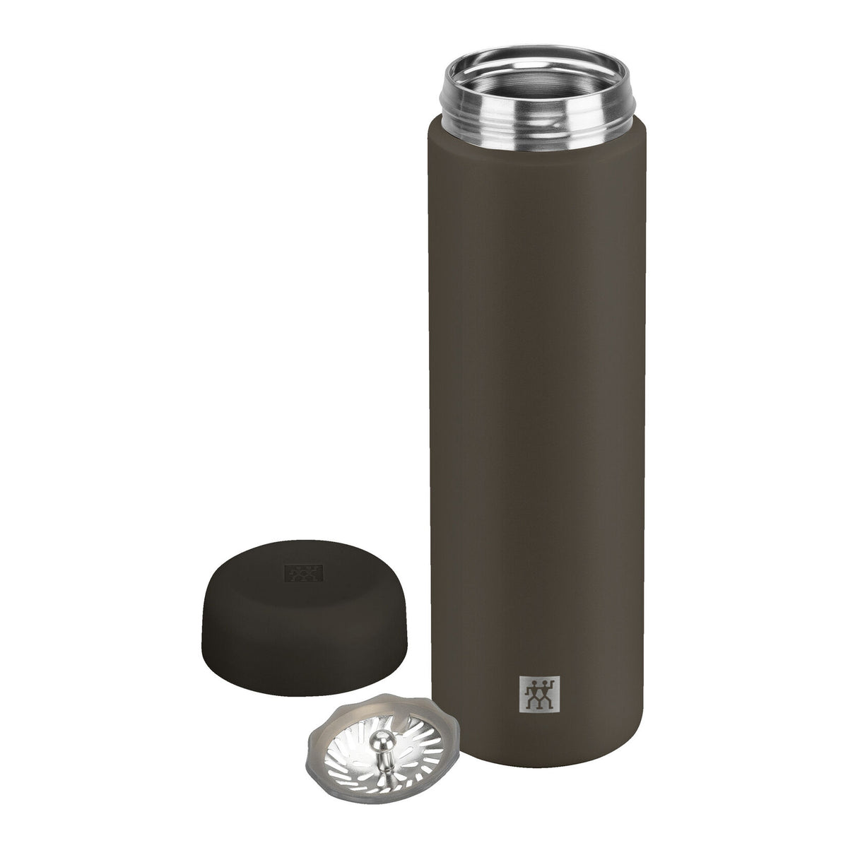 ZWILLING Thermo Plus termoss ar tējas filtru 0,5 L, šokolādes brūns