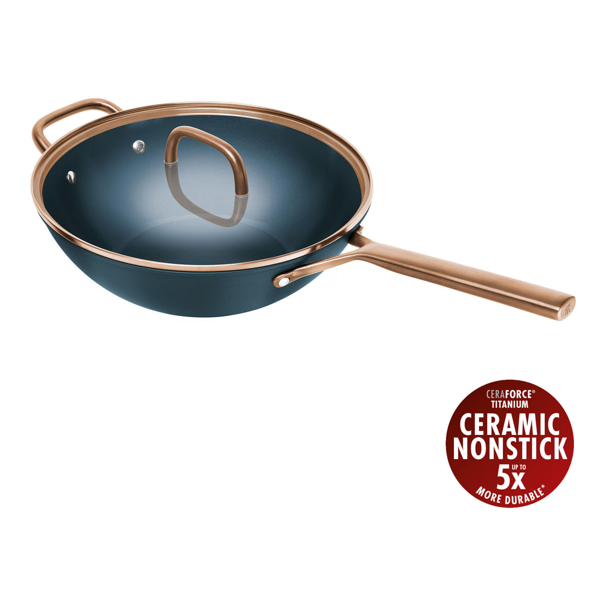ZWILLING Milano WOK panna ar stikla vāku 30 cm