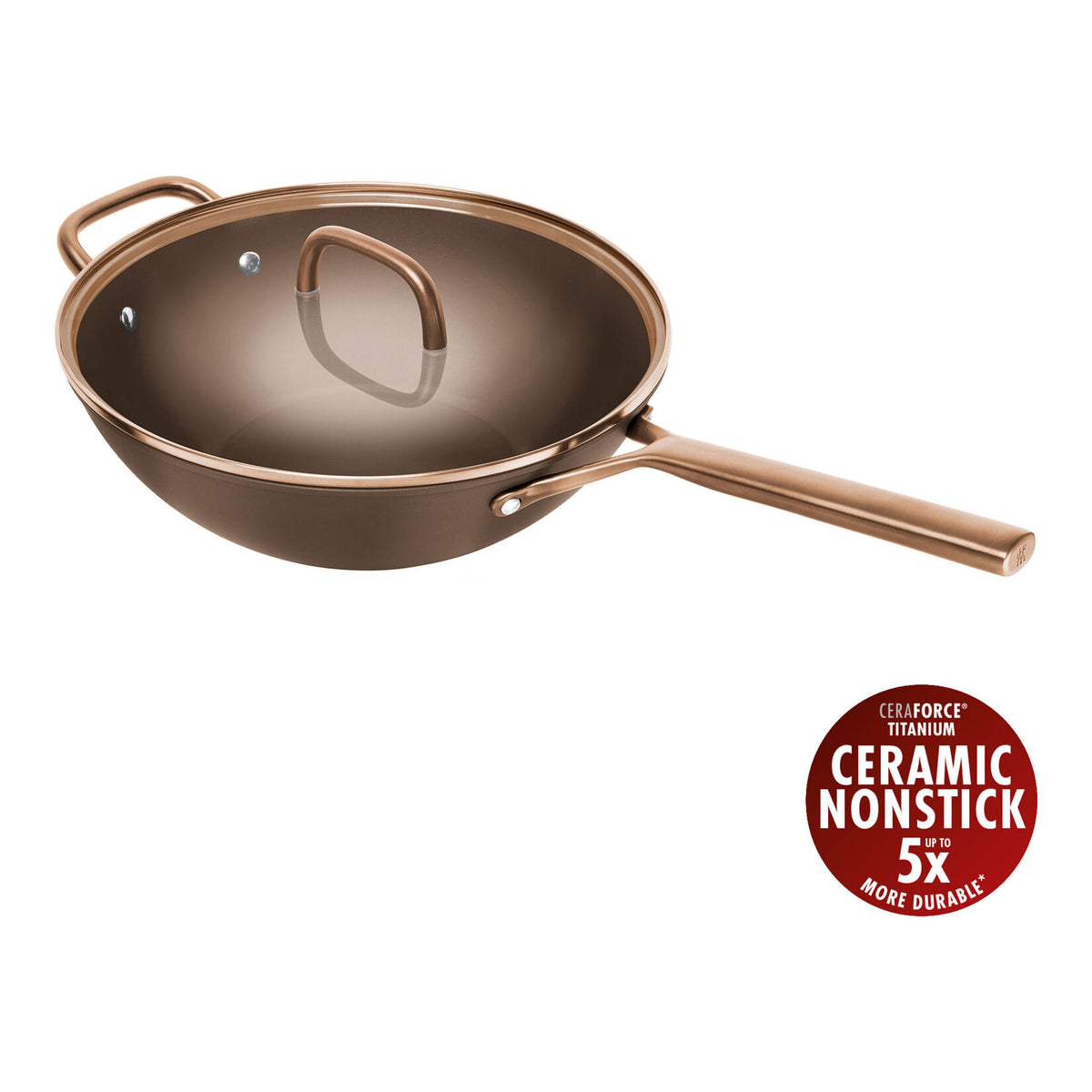 ZWILLING Milano WOK panna ar stikla vāku 30 cm