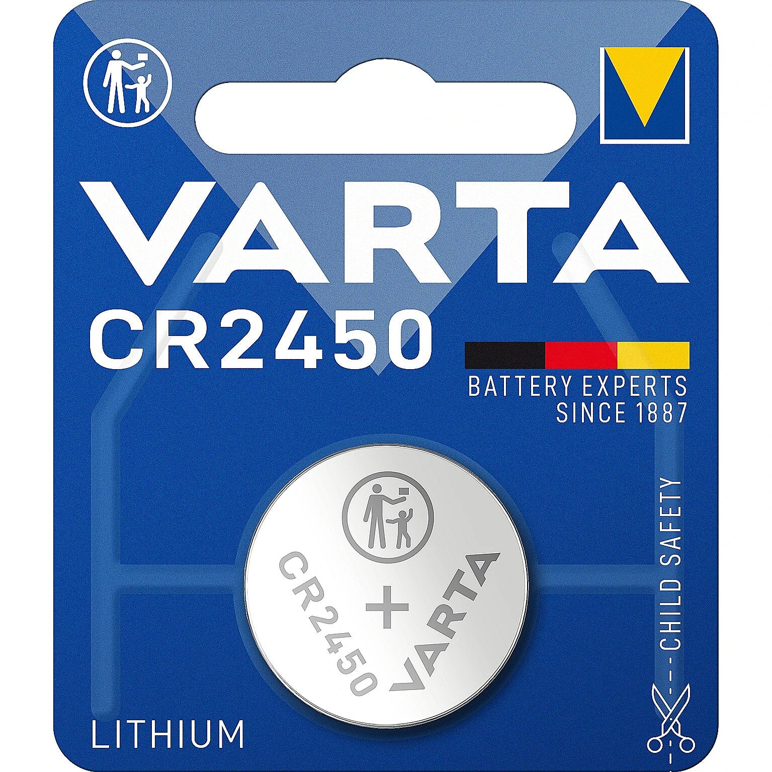 Litija baterija VARTA CR2450 3V 1gb.
