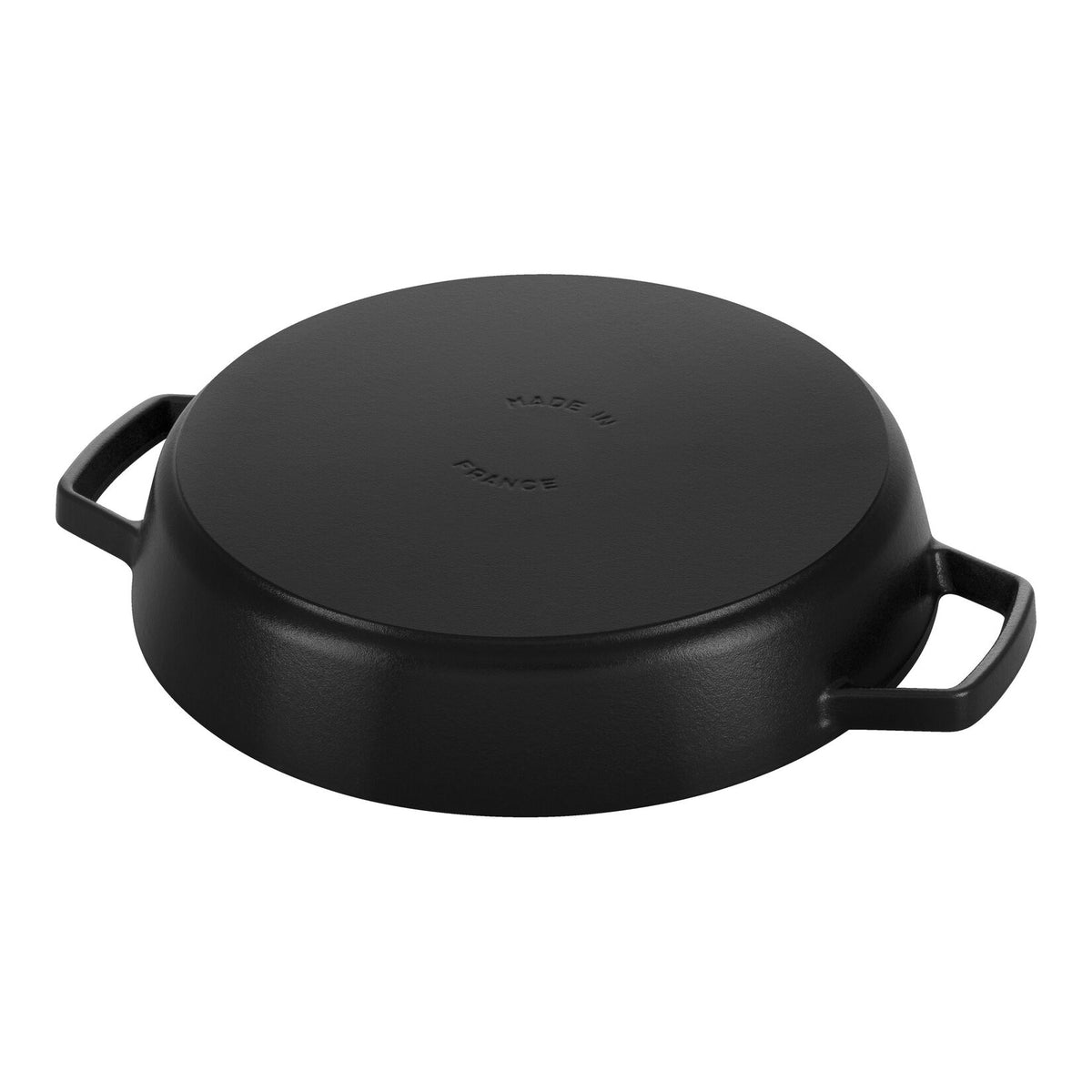 STAUB Patelnia żeliwna with two handles 20 cm, czarny