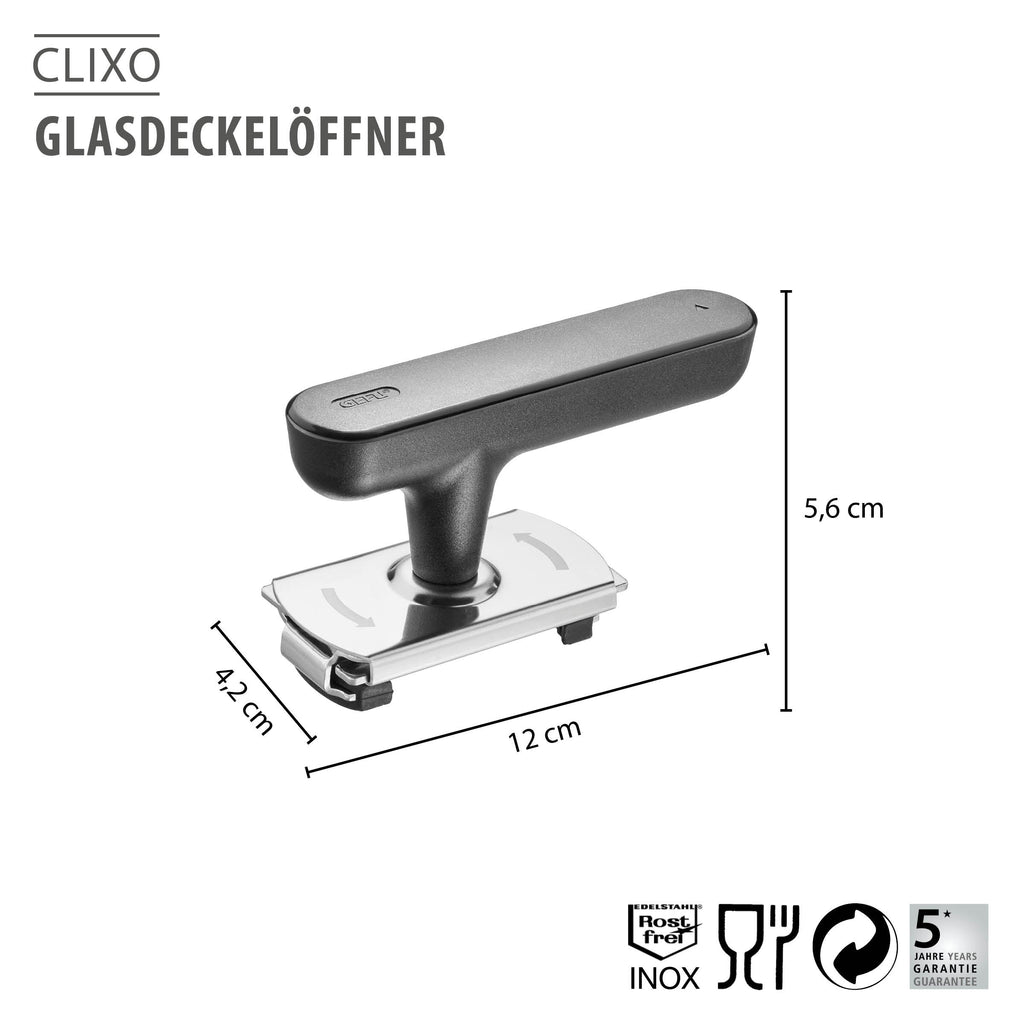 GEFU CLIXO burku vāciņu atvērējs, 4–10 cm