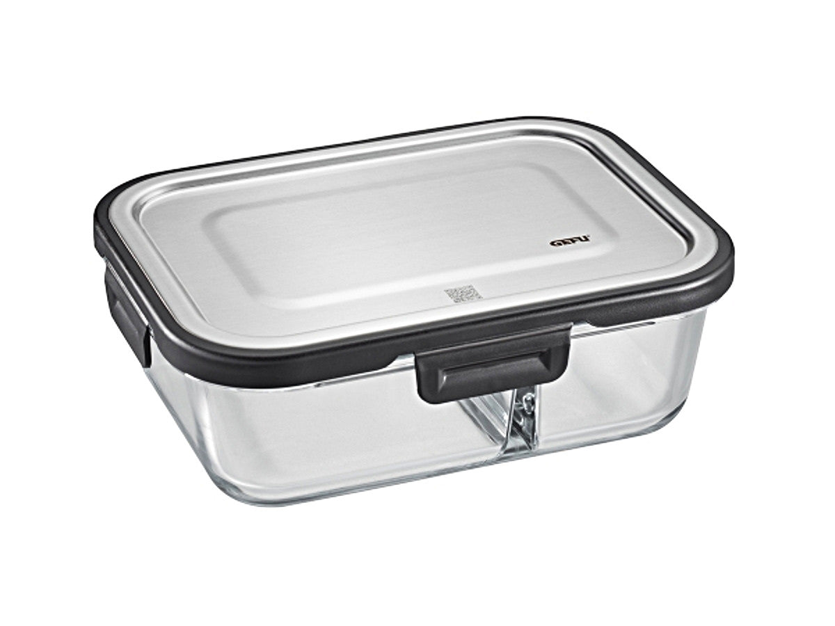 Stikla trauks pārtikai GEFU MILO, 20,8 x 15,6cm, 800 ml, ar sadalītāju