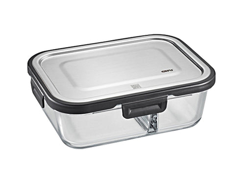 Stikla trauks pārtikai GEFU MILO, 20,8 x 15,6cm, 800 ml, ar sadalītāju