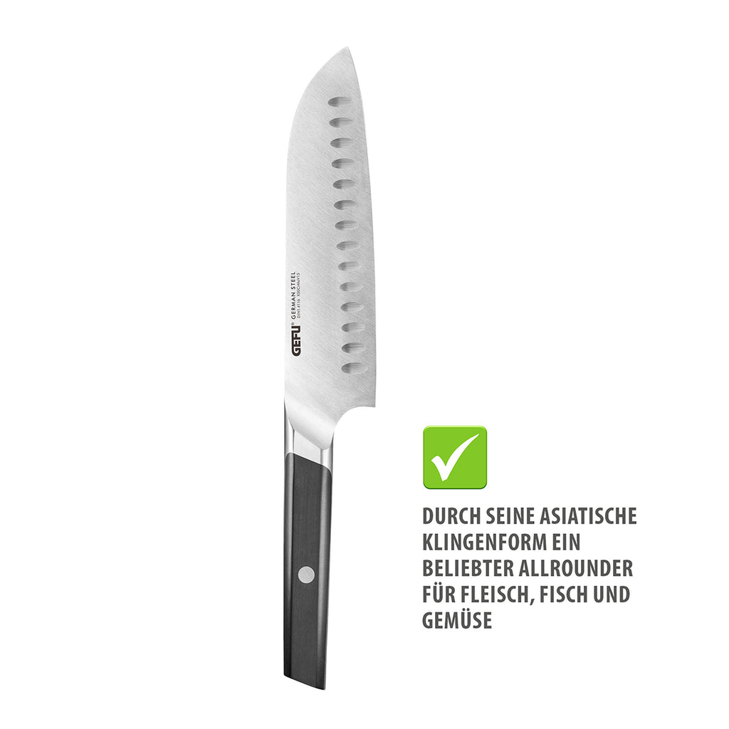 Santoku nazis GEFU ACURO, 18 cm