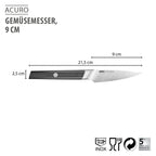 Dārzeņu nazis GEFU ACURO, 9 cm