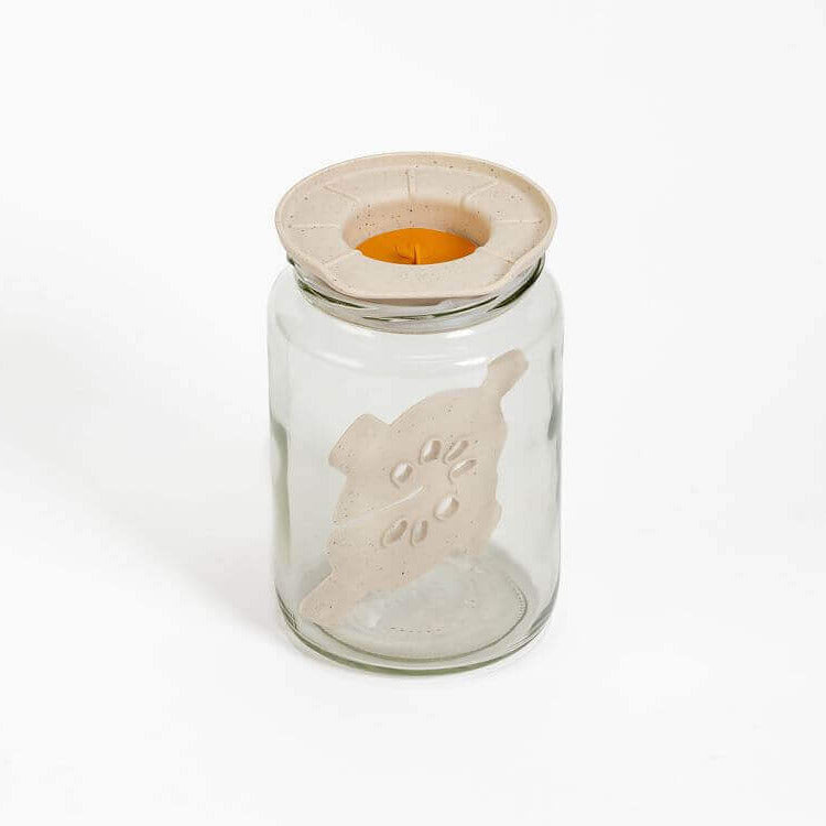 Fermentation Jar with Lid and Flexible Weight Plastia 0.75L