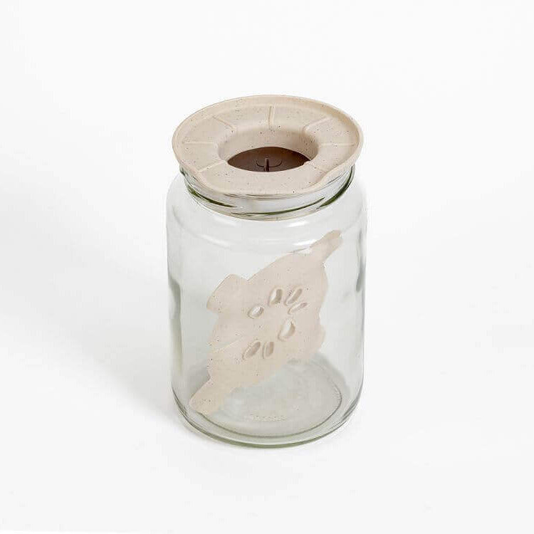 Fermentation Jar with Lid and Flexible Weight Plastia 0.75L