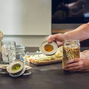 Fermentation Jar with Lid and Flexible Weight Plastia 0.75L