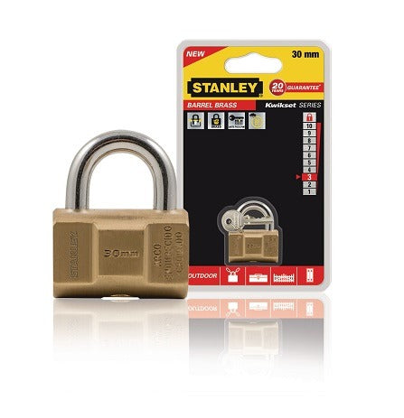 Piekaramā slēdzene Stanley misiņa S742-045 30mm 81120 371 401