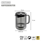GEFU CRISTIANO nospiežamā kafijas kanna, 600 ml