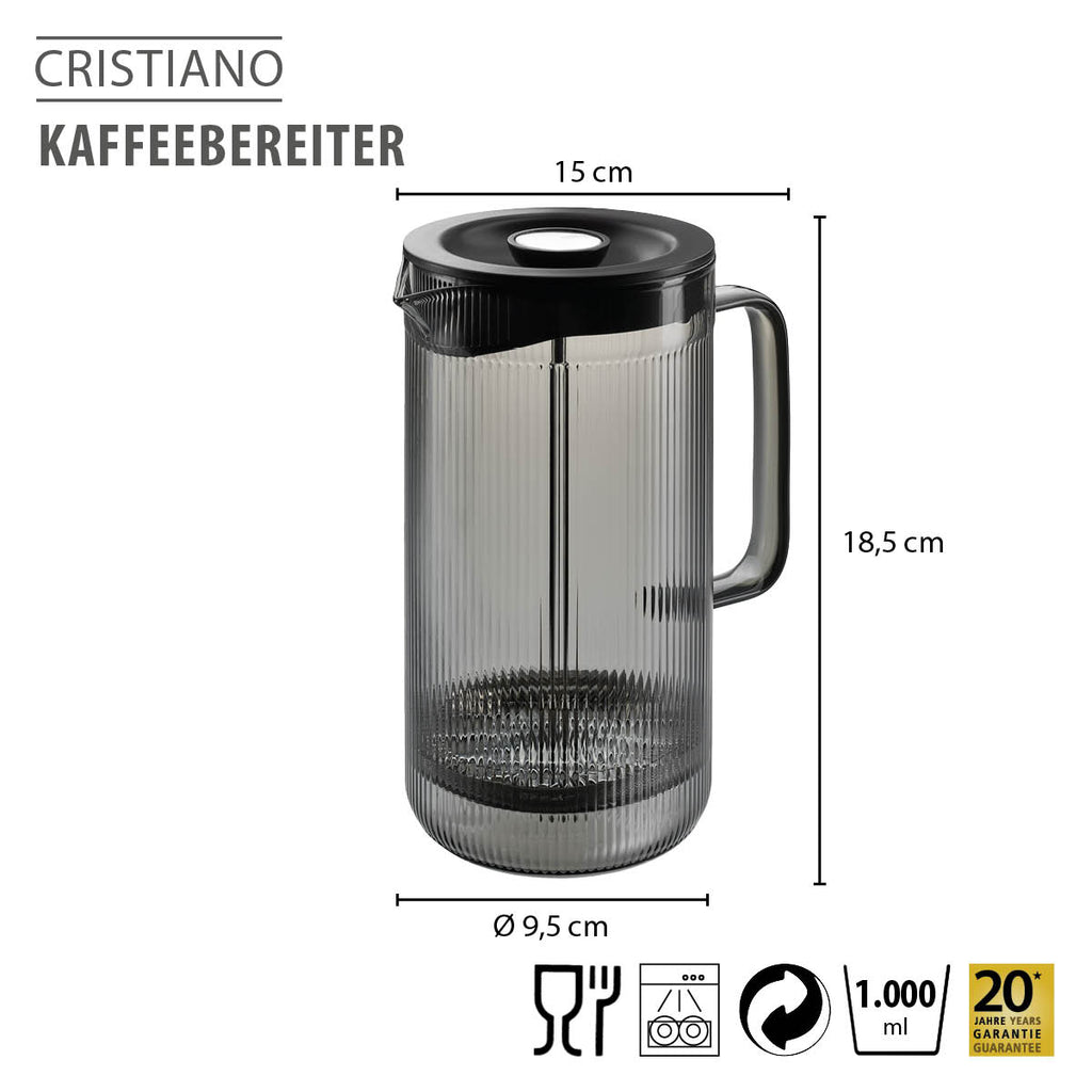 GEFU CRISTIANO kafijas pagatavošanas kanna, 1000 ml