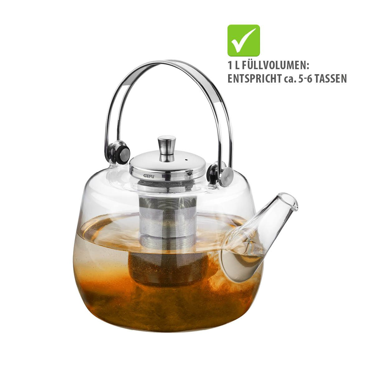 Tējas kanna 1000 ml GEFU INFUSA kilidi.lv