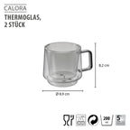 GEFU CALORA termoglāzes, 200 ml, 2 gab.