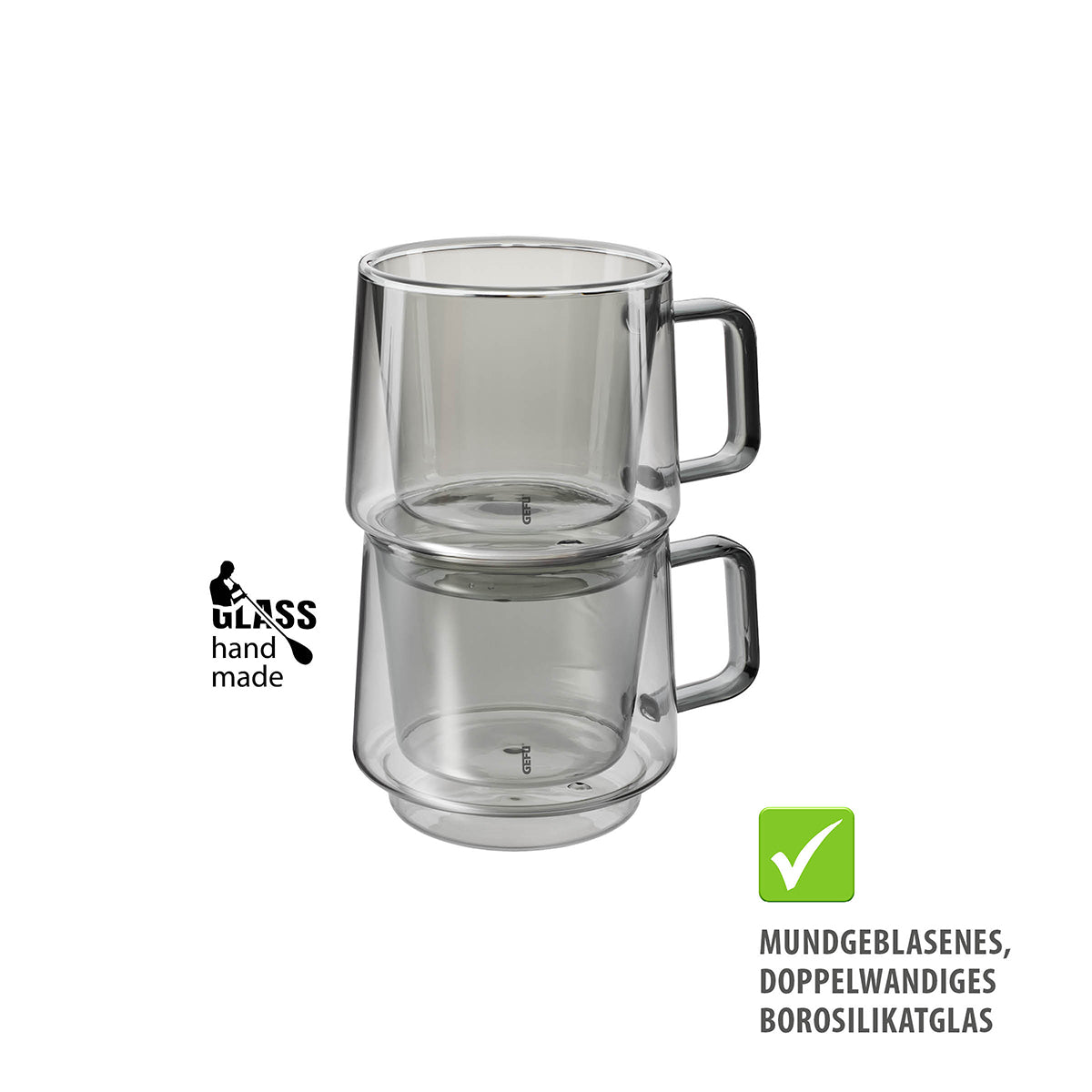 GEFU CALORA termoglāzes, 200 ml, 2 gab.