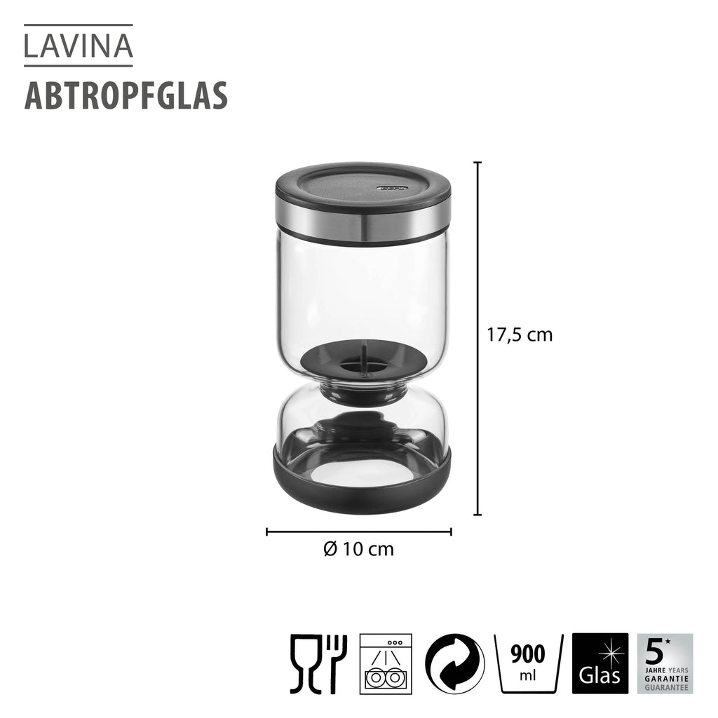 GEFU notecināšanas un uzglabāšanas trauks LAVINA, 900 ml