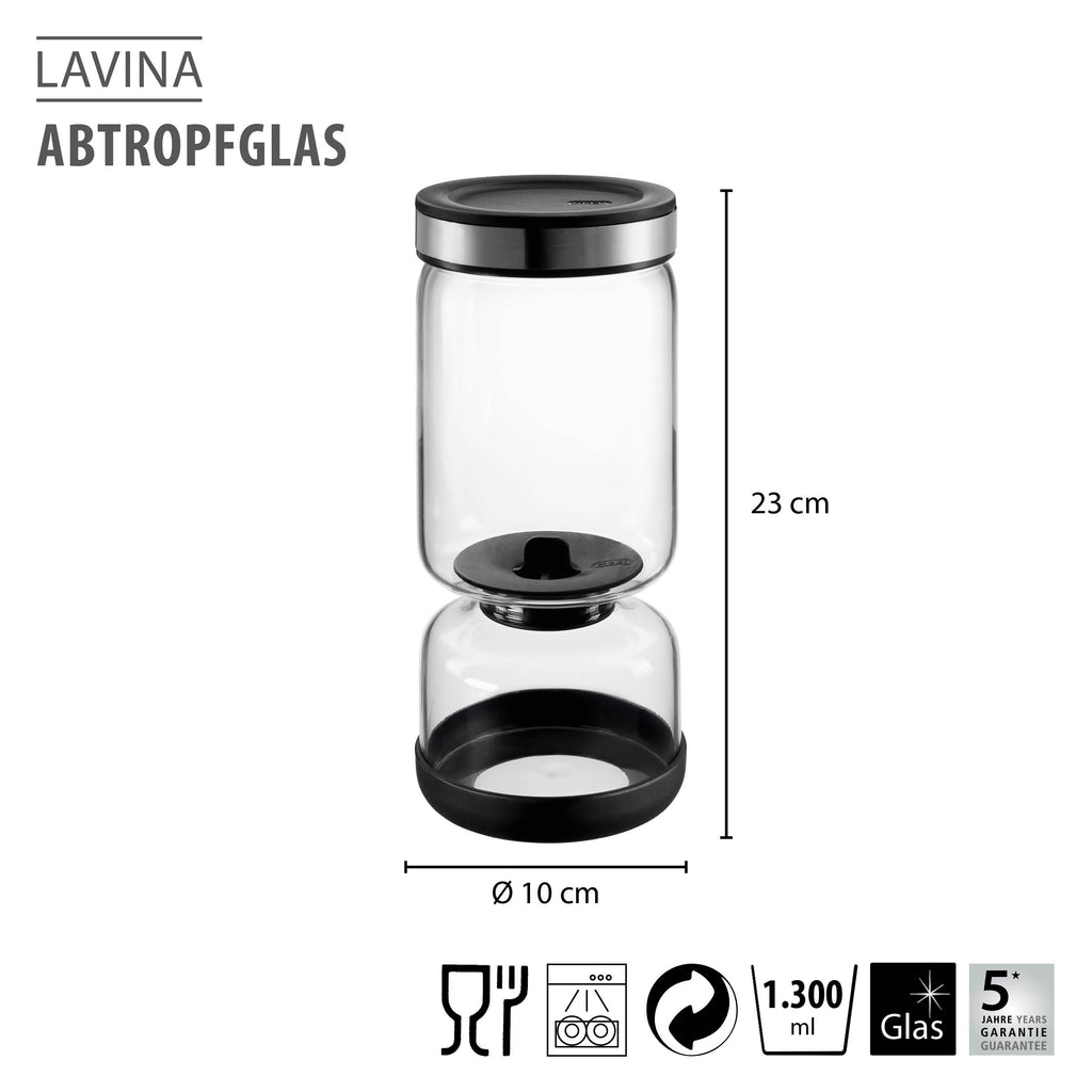 GEFU notecināšanas un uzglabāšanas trauks LAVINA, 1300 ml