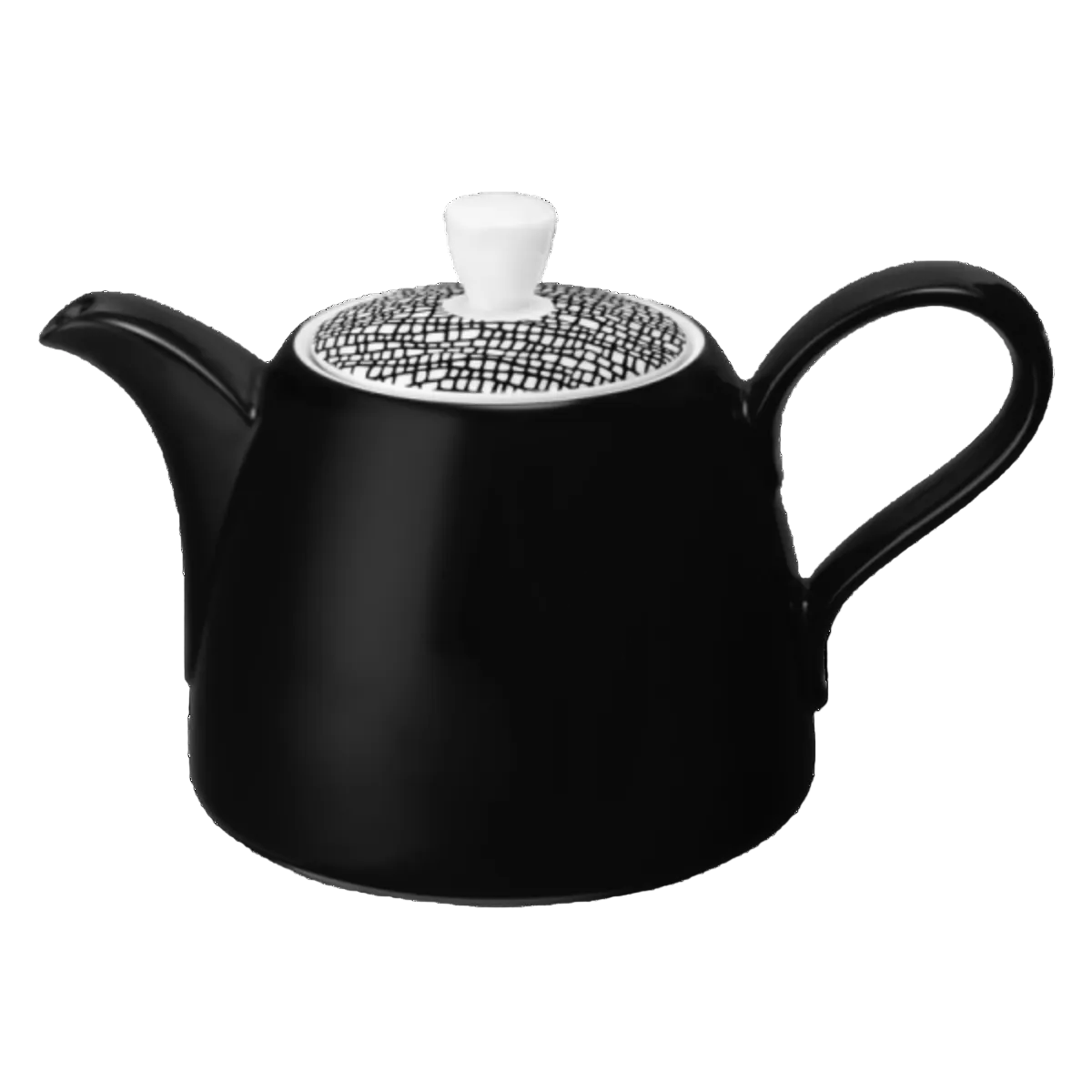 Kanniņa tējas uzliešanai 1.4L Seltmann Weiden Life Fashion glamorous black, porcelāna