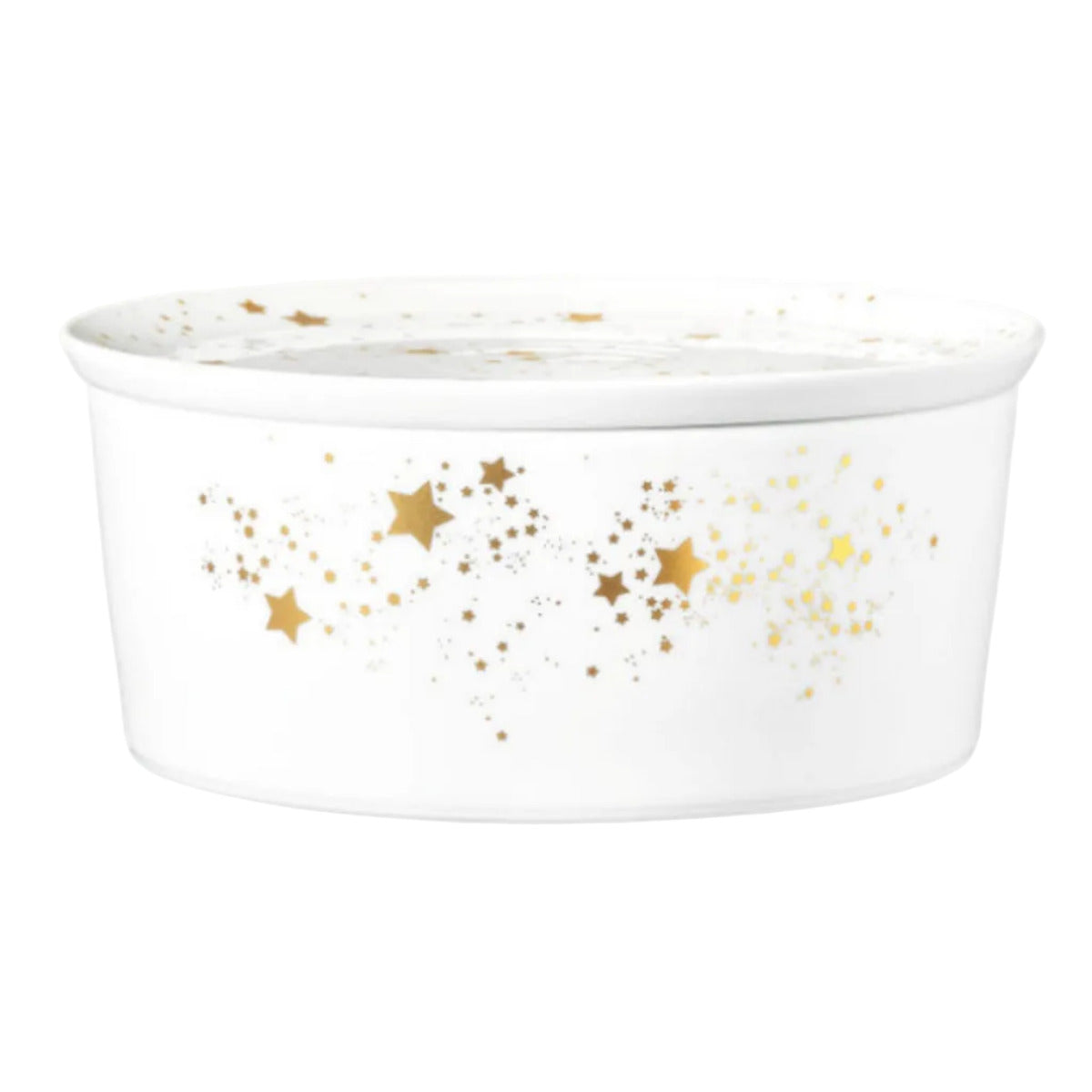 Bļoda ar vāku Seltmann Weiden Liberty Golden Stars 21x9 cm, porcelāns
