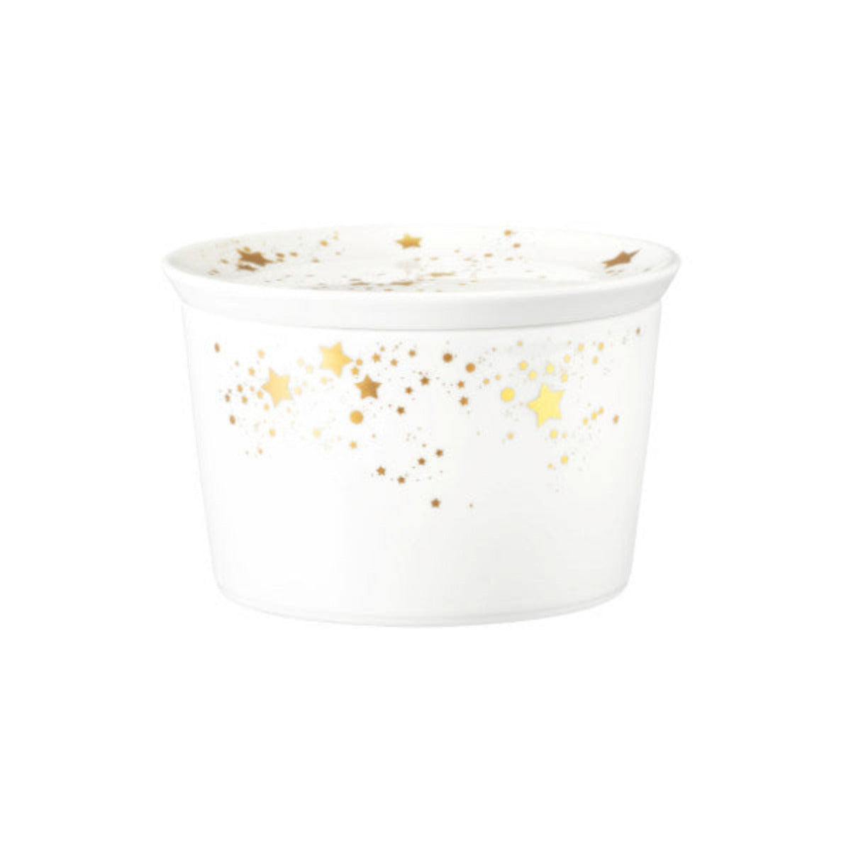 Bļoda ar vāku Seltmann Weiden Liberty Golden Stars 14x9 cm, porcelāns