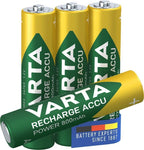 Baterijas lādējamas AAA VARTA Recharge Accu Power 800mAh, 4gab.
