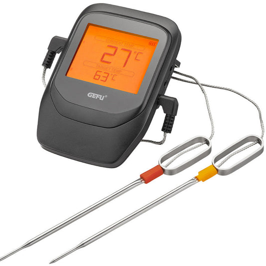 Viedais 6 kanālu grila termometrs Gefu CONTROL+ BBQ gaļai, zivīm, kūpināšanai