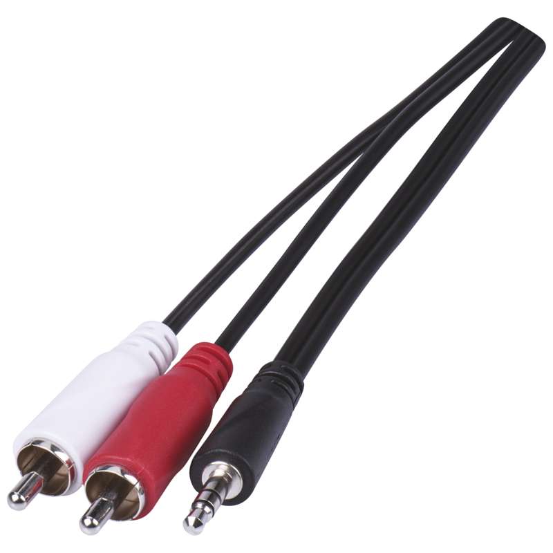Savienojuma vads 3.5mm spraudnis - 2RCA spraudnis 1.5m EMOS SB5301