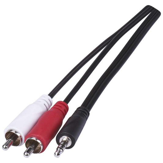 Savienojuma vads 3.5mm spraudnis - 2RCA spraudnis 1.5m EMOS SB5301