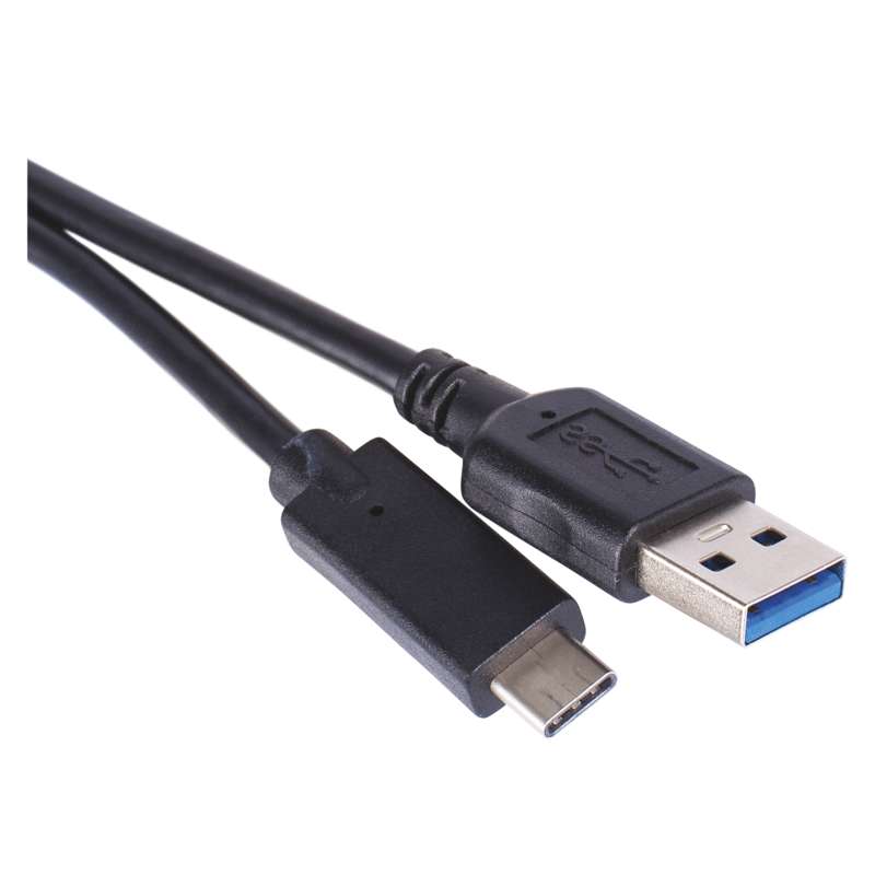 Savienojuma vads USB A spraudnis- C spraudnis Quick charge 1m melns EMOS SM7021BL