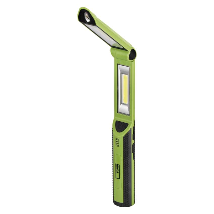 COB LED + LED uzlādējama lampa darbam EMOS P4535, 670 lm, 2200 mAh
