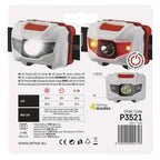 LED galvas lukturis EMOS 1W+ 2x sarkanas LED 85lm 65m (3xAAA)