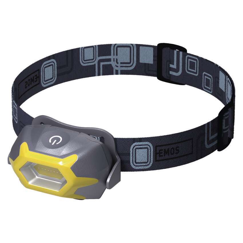 COB LED galvas lukturis P3532, 125 lm, 20 m, 3x AAA