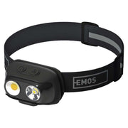 COB LED uzlādējams galvas lukturis EMOS P3542, 500lm, 130m, Li-pol 1200mAh