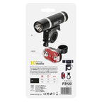 LED velo priekšējais lukturis + aizmugurējais lukturis EMOS P3920, 150 lm, 5x AAA