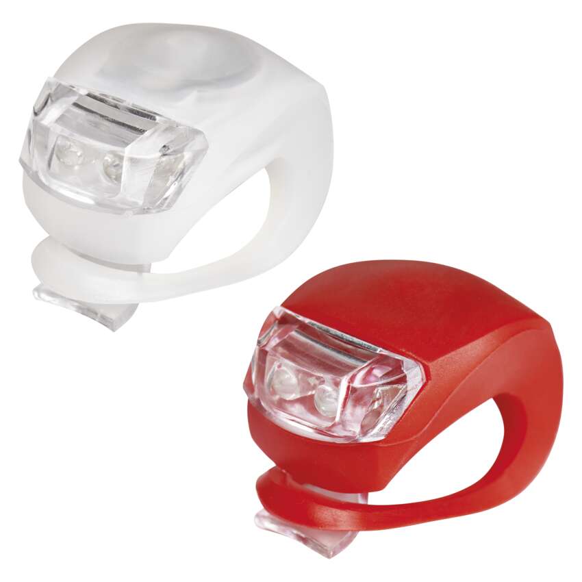 LED velo priekšējais lukturis + aizmugurējais lukturis EMOS P3921, 10 lm, 2x CR2032