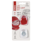 LED velo priekšējais lukturis + aizmugurējais lukturis EMOS P3921, 10 lm, 2x CR2032