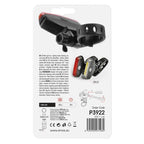 LED velo priekšējais lukturis + aizmugurējais lukturis EMOS P3922, 22 lm, 2x CR2032