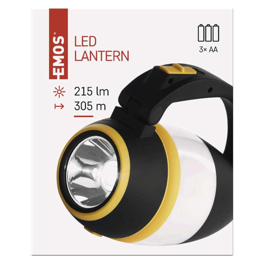 LED laterna kempinga 215lm 5režīmi EMOS, 3xAA