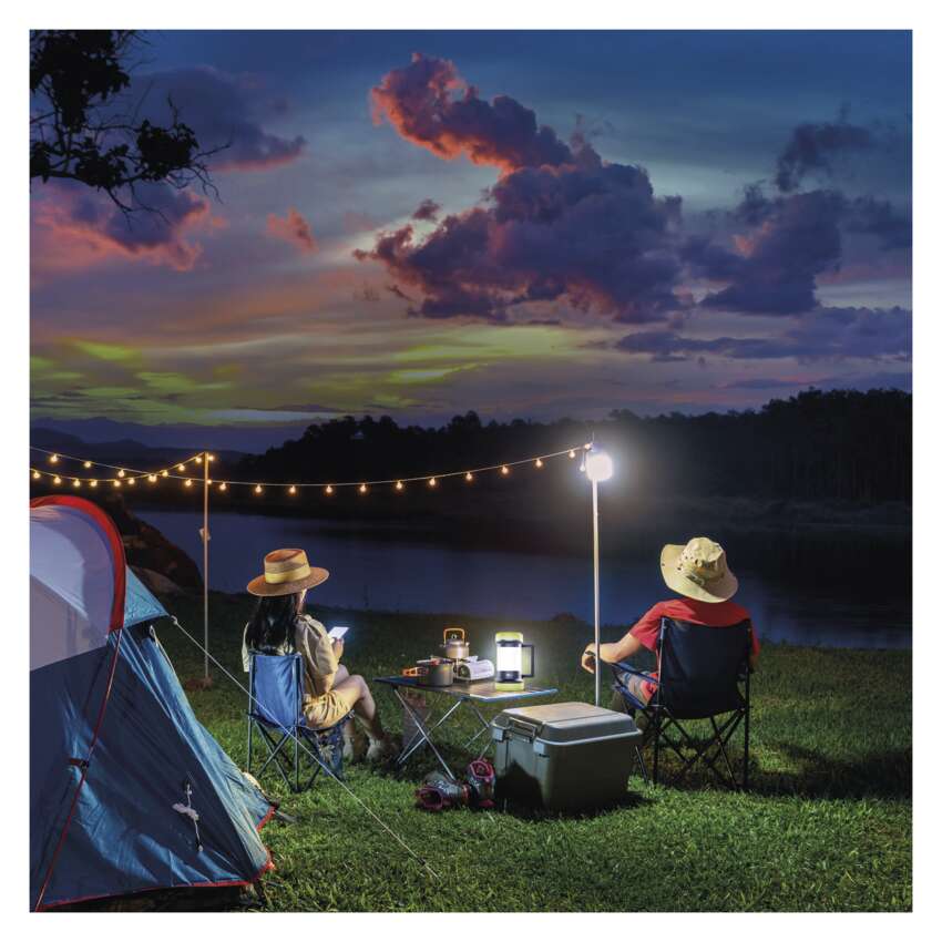 LED lukturis kempinga lādējams 350lm USB C EMOS P2313