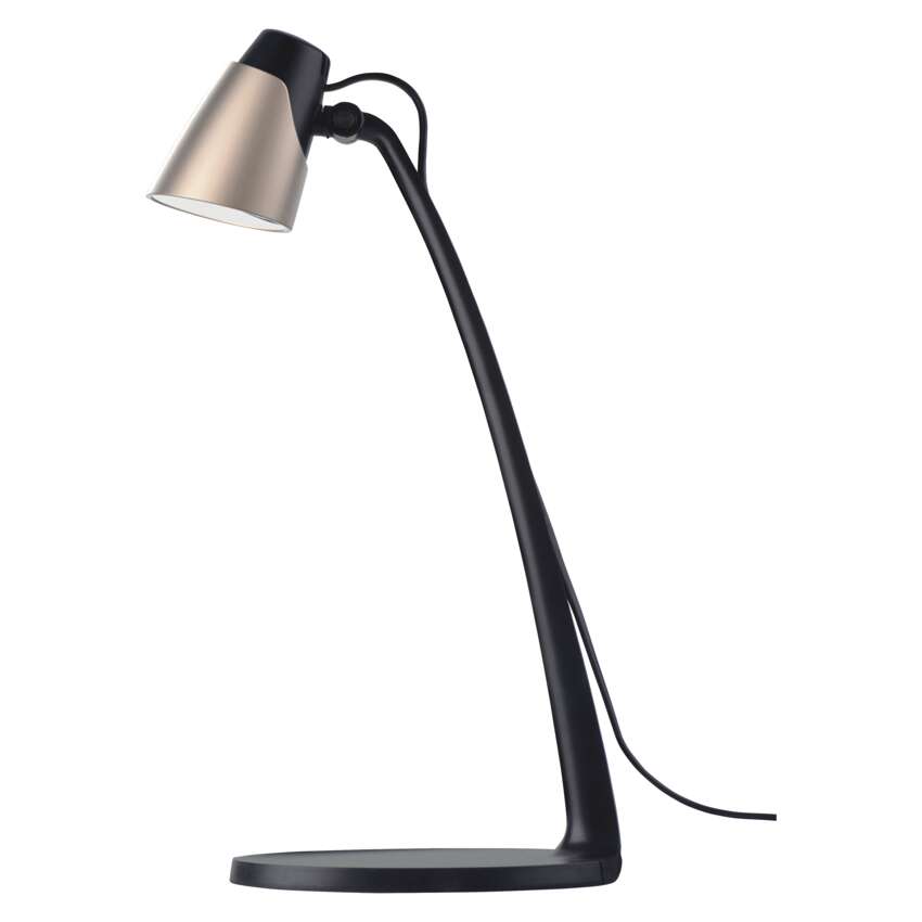 LED Galda lampa EMOS Glory 4.5W 300lm 4000K melna/šampanieša