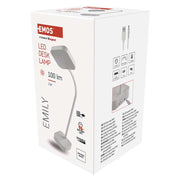 LED galda lampa EMOS EMILY 2W 100lm 5000K USB balta