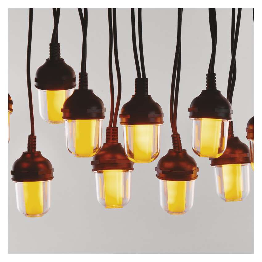 Gaismas virtene 4.5m Party 10LED 5W IP44 EMOS Vintage