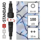 Standarta LED savienojošā virtene, 10 m, lietošanai ārā un iekštelpās, zila EMOS