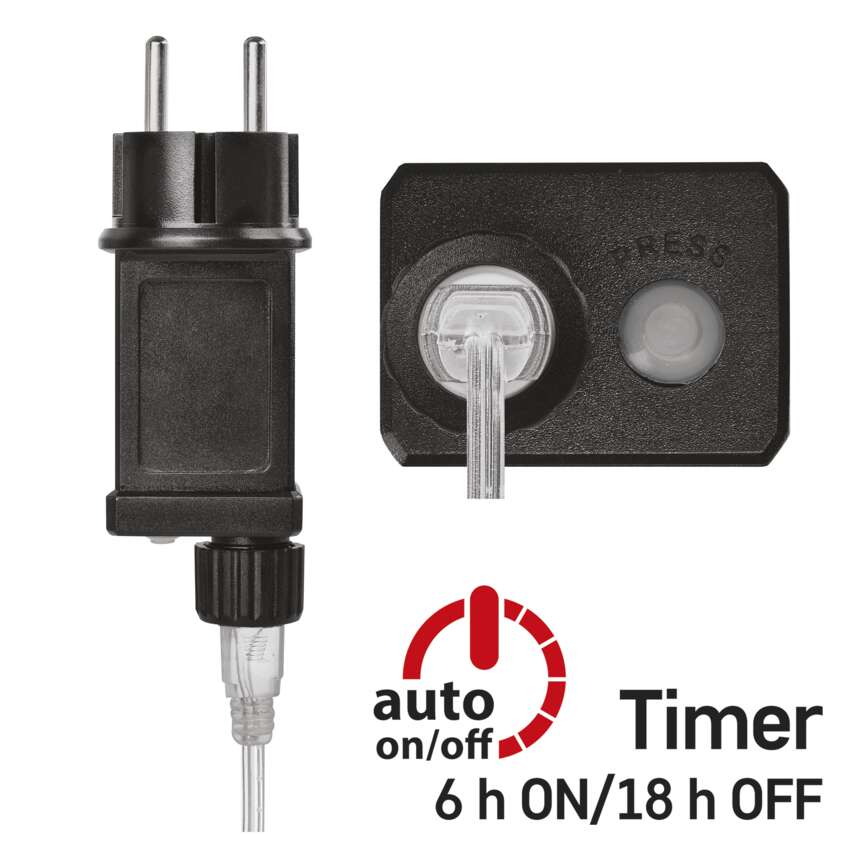 LED gaismiņu nano stieple 10m ar taimeri WW IP44 EMOS