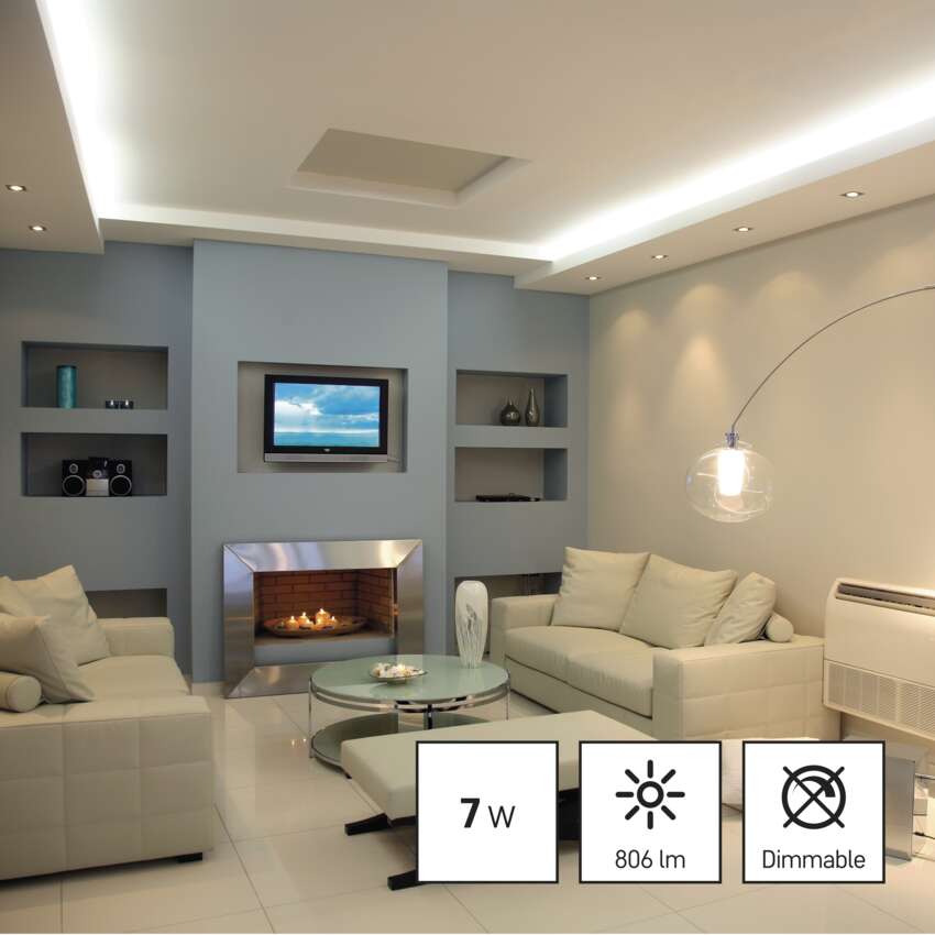 LED spuldze EMOS GU10 7W 806lm 3000K